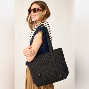Vera Bradley Quilted Black Shoulder Bag